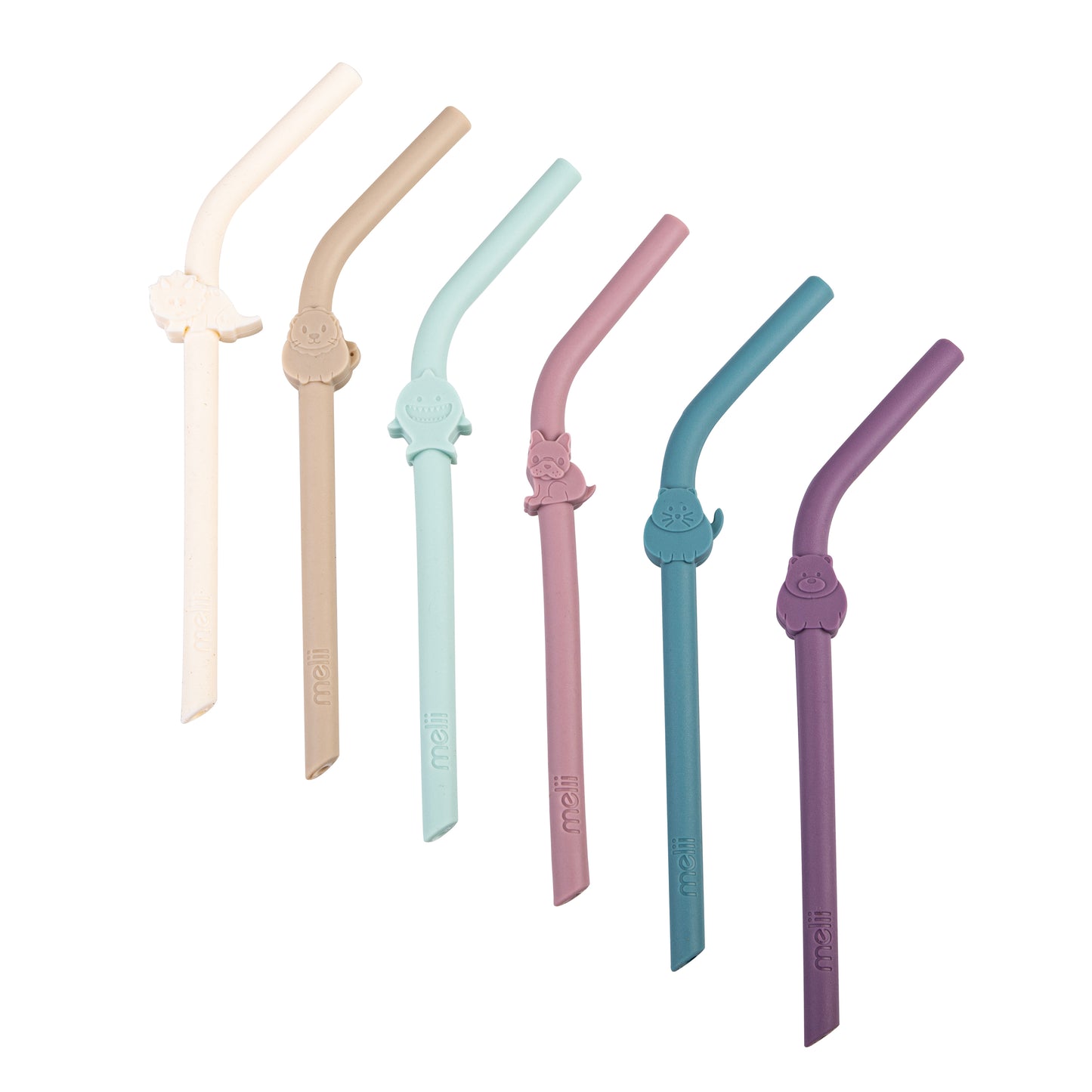 Melii Silicone Straws Set 6