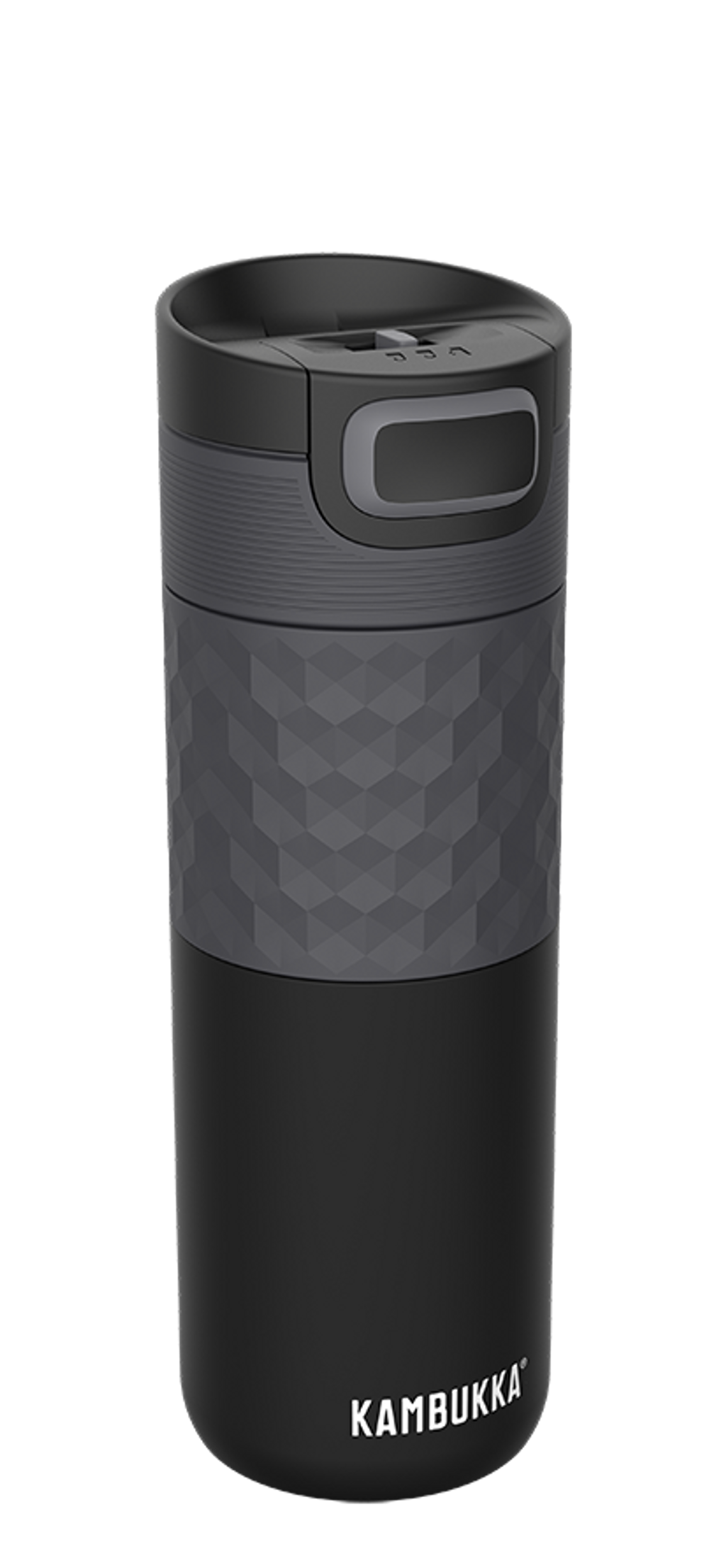 Black Kambukka Etna Grip Bottle 500ml Double Insulated Stainless Steel