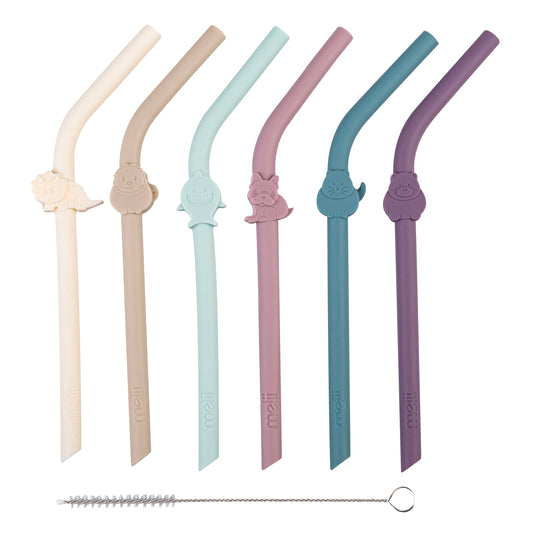 Melii Silicone Straws Set 6