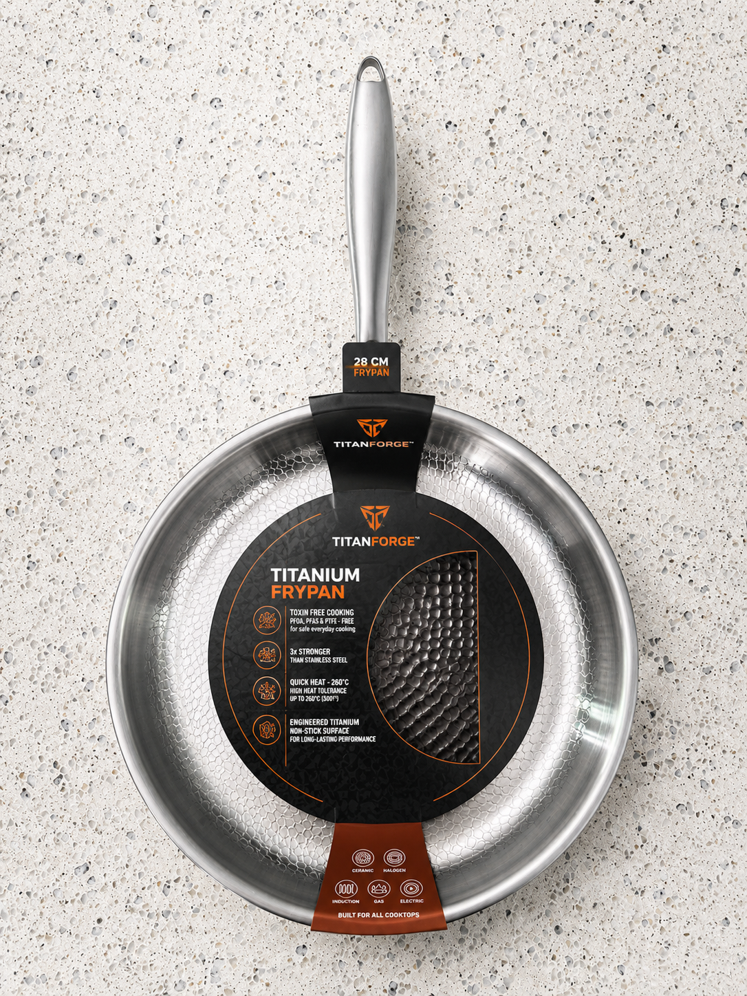 TitanForge 28cm Titanium Frypan