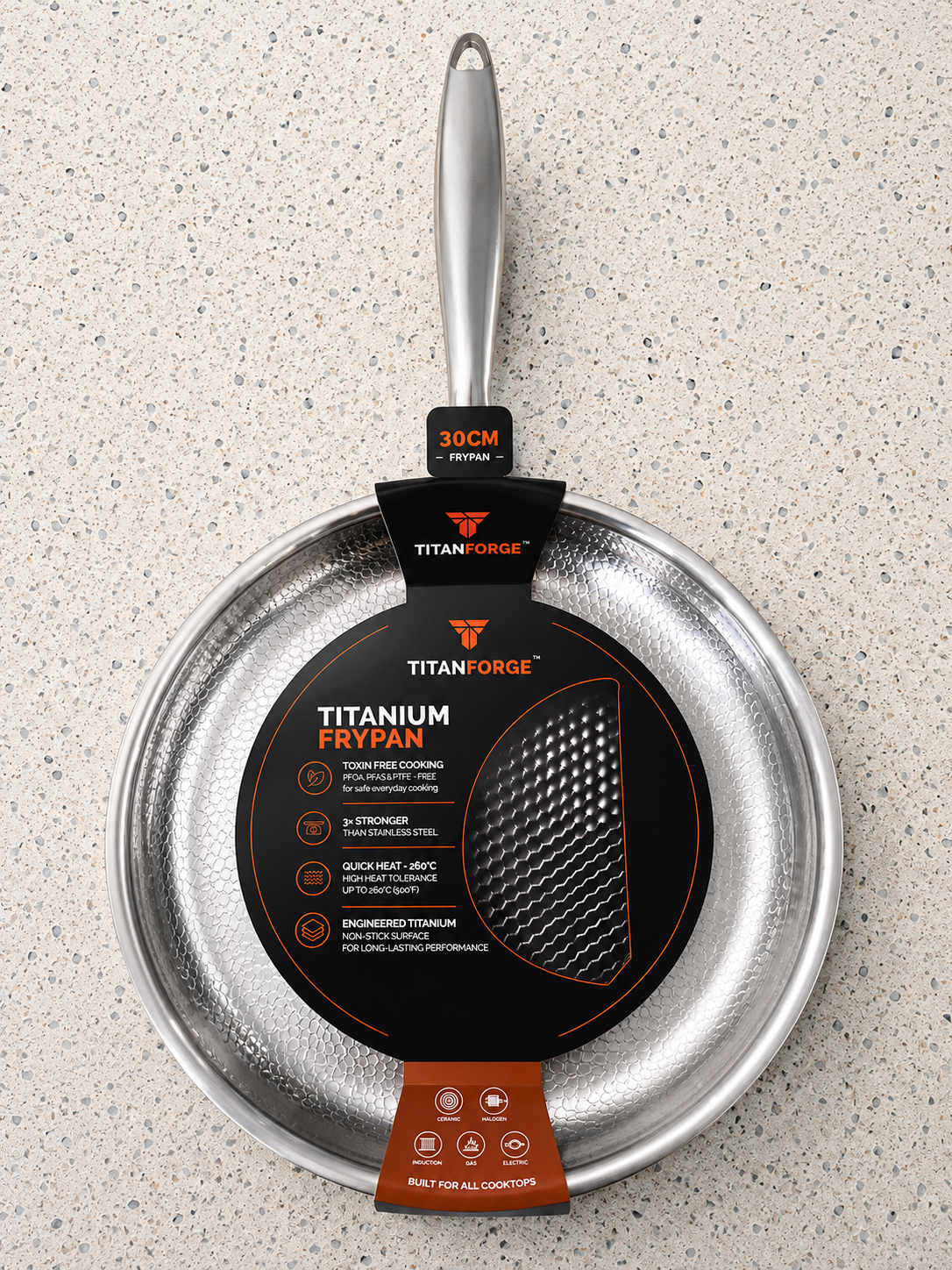 TitanForge 30cm Titanium Frypan